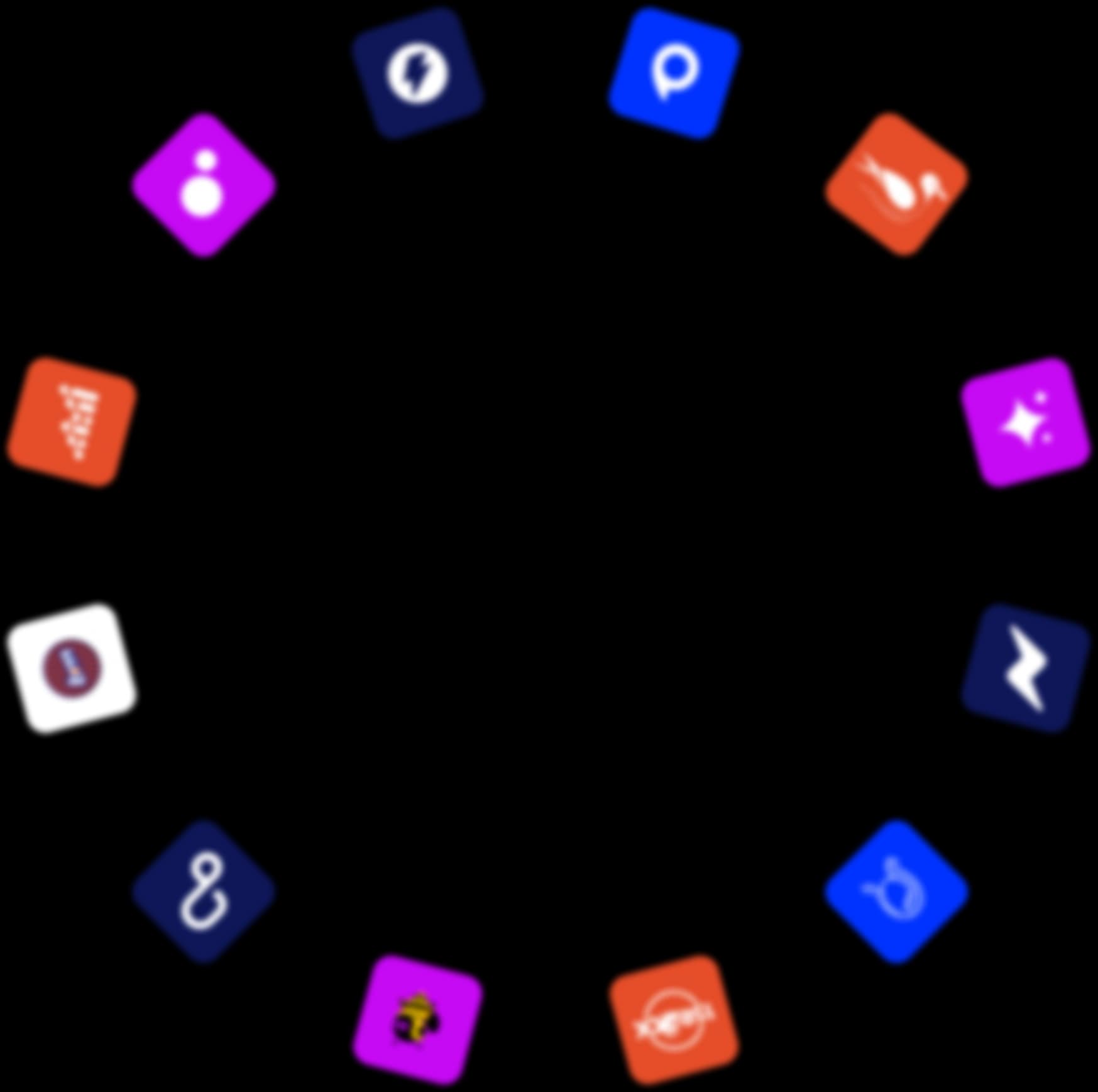 Case studies decorative background circle