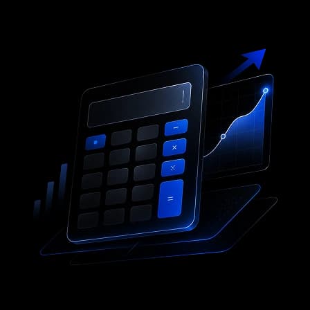 ROI Calculator decorative book Decorative book illustration