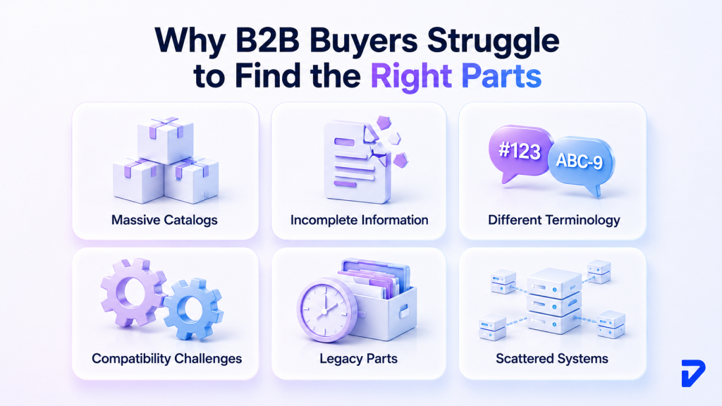 Why B2B Buyers Struggle to Find the Right Parts?
